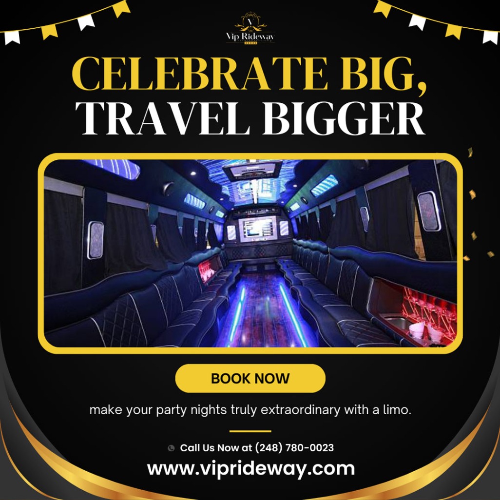 viprideway's tweet image. Celebrate big, travel bigger – make your party nights truly extraordinary with a limo.

🌐 Visit Our Website at viprideway.com/services/

#VIPRideway #LuxuryLimo #PartyInStyle #HoustonLimo #NightOutLuxury #SafeTravel #GroupTravel #VIPExperience #LimousineService #CelebrateBig