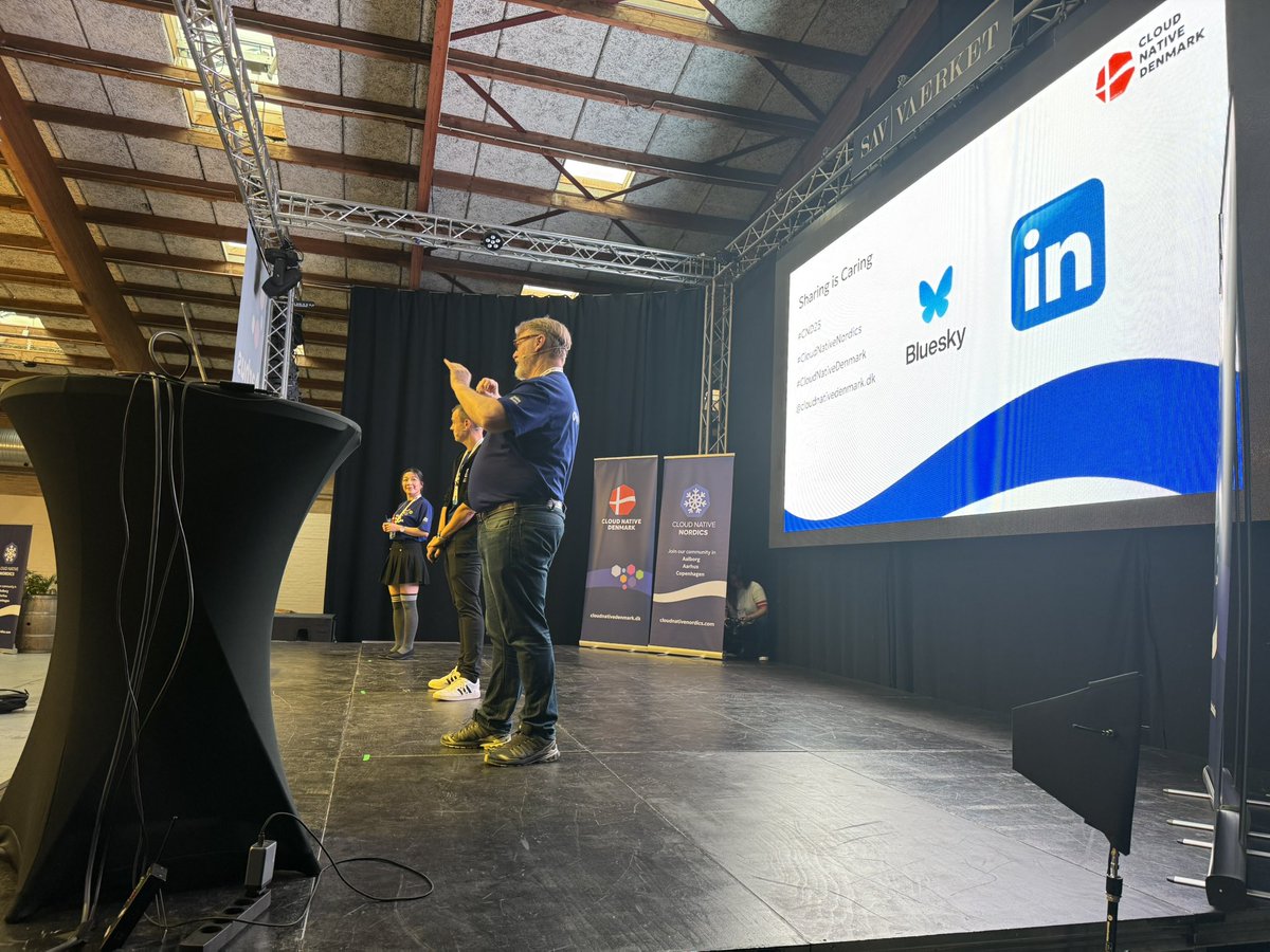 salaboy's tweet image. Time for the second day of #cloudnativedenmark (backstage view today!) #kubernetes #cloudnative