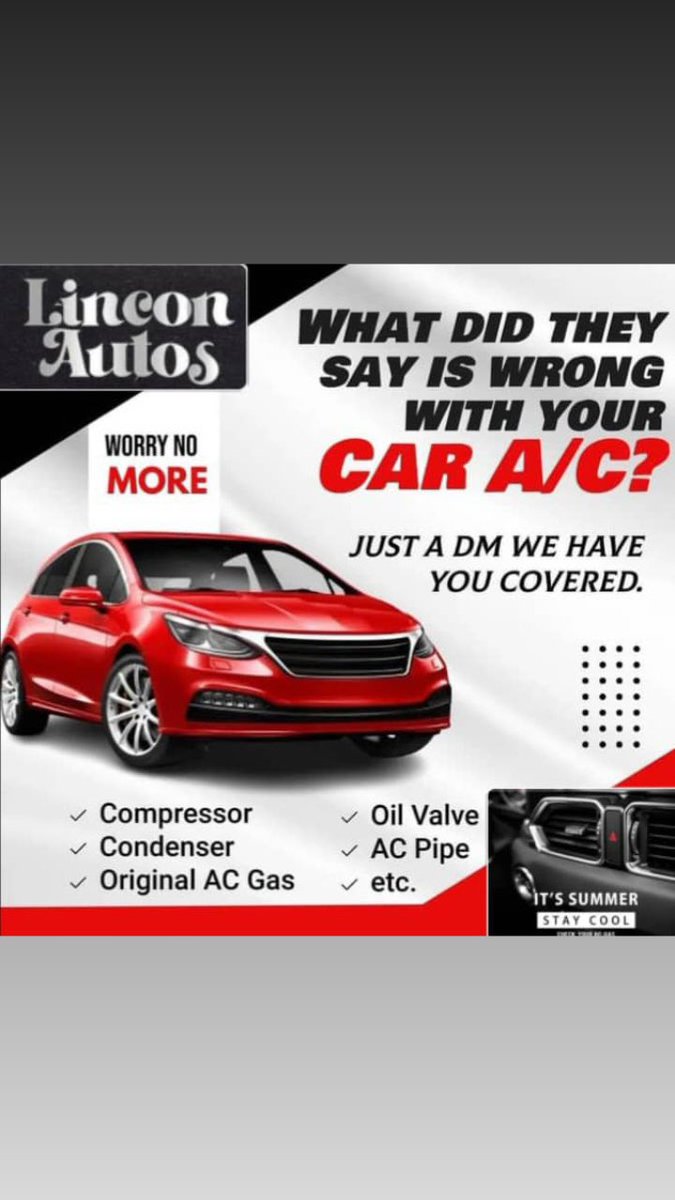 Lincon__Autos's tweet image. Tired of a warm blast when you want a cool breeze? Let me fix your car&apos;s AC! I specialize in car AC repair and maintenance, even offering mobile services directly to your home. You&apos;ll get competitive rates and a guarantee on my work. Beat the heat comfortably!&quot;#Web3 #Felix #GOLD