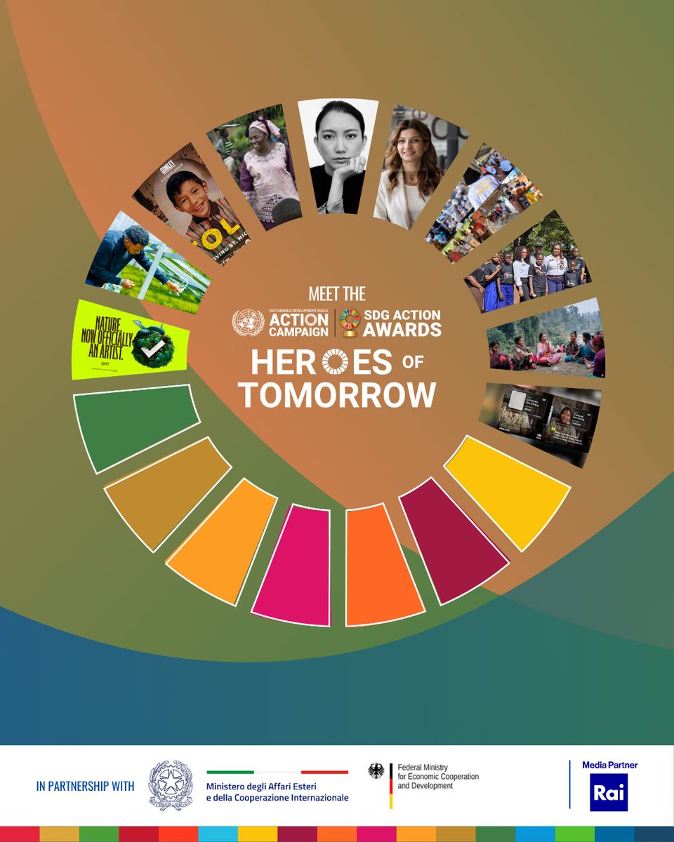 pontimari's tweet image. I&apos;m delighted to announce the Heroes of Tomorrow: UN #SDGAwards Finalists who are turning vision into action—transforming today’s challenges into solutions for a sustainable future.

Join me &amp;amp; register now to watch the UN @SDGAction Awards Ceremony: sdgactionawards.org/register