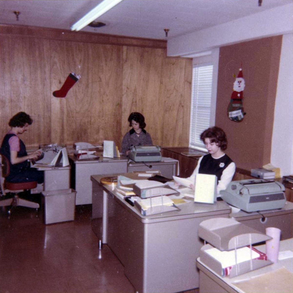 <a href="/PMisLeeOswald/">Prayer Man</a> BY the way, you can add a better photo of Carol Ann Reed. She is the one on the right in your Karen Westbrook photos, #6 (and others in the same outfit). 
There is another Carol on the left - it is Carol Hughes.
All of Southwestern Publishing, Rm 203.