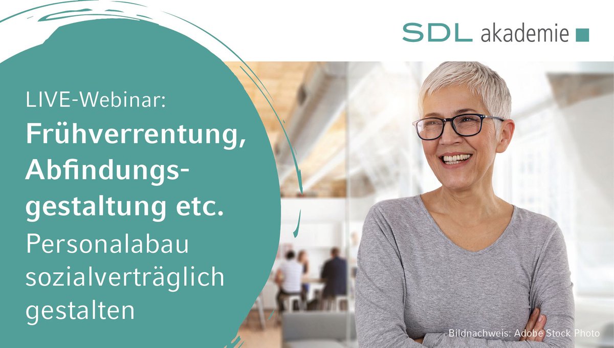 In unserem eintägigen Live-Online-Seminar „Frühverrentung..." erhalten Sie einen systematischen Überblick über die verschiedenen Optionsmöglichkeiten des vorzeitigen Rentenbeginns. 
📆 Weitere Infos: buff.ly/rUwMkrr