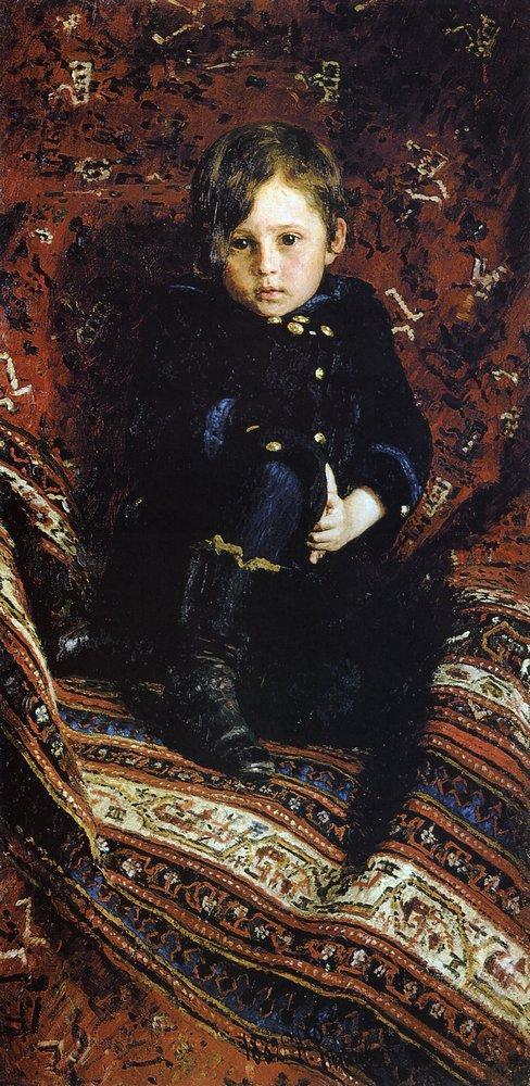 Portrait of Yuriy Repin, the Artist's son #artbots #repin
