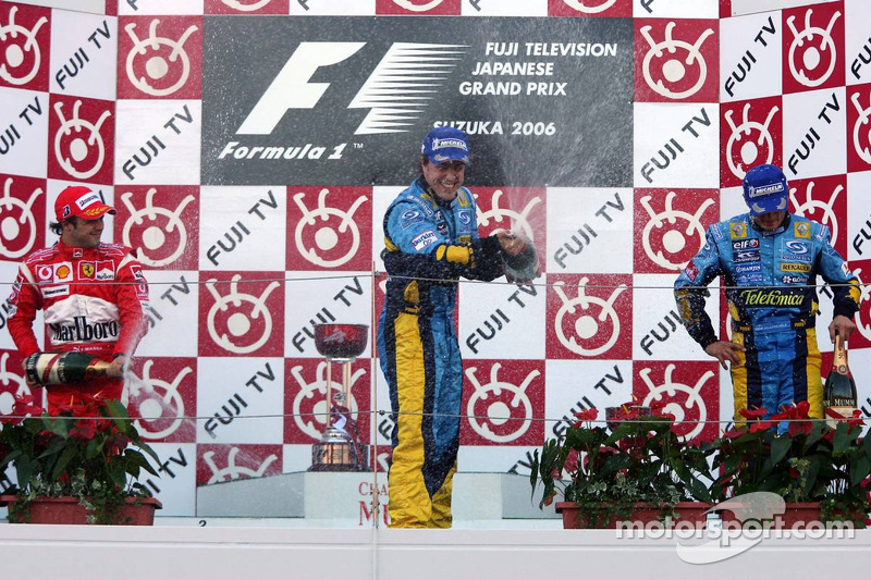 #F1 #OnThisDay, October 8th 2006. From 5th, <a href="/alo_oficial/">Fernando Alonso</a> (Renault) had a great race (and a bit of luck) to win the #JapaneseGP at <a href="/suzuka_event/">鈴鹿サーキット Suzuka Circuit</a> . <a href="/MassaFelipe19/">Felipe Massa</a> (<a href="/ScuderiaFerrari/">Scuderia Ferrari HP</a> ) took 2nd, <a href="/OfficialFisico/">Giancarlo Fisichella</a> (Renault) 3rd. youtube.com/watch?v=kro_Od… #MsportXtra <a href="/UnracedF1/">UnracedF1</a>