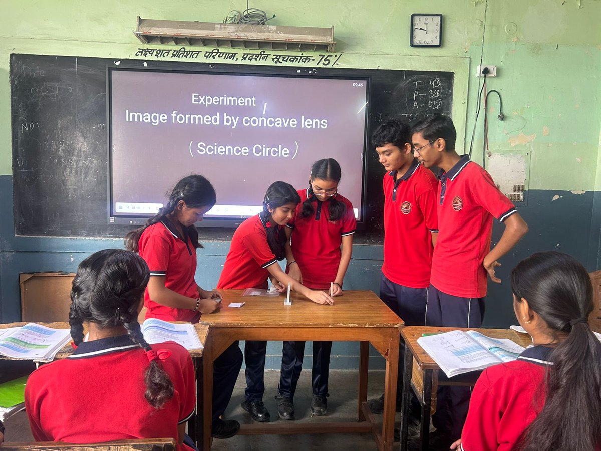 v_sainik's tweet image. Activity done under Science Circle (Experiment - Image formed by Concave Lens)
@EduMinOfIndia @KVS_HQ @kvsrodelhi 
#Science #scienceactivity #sciencecircle