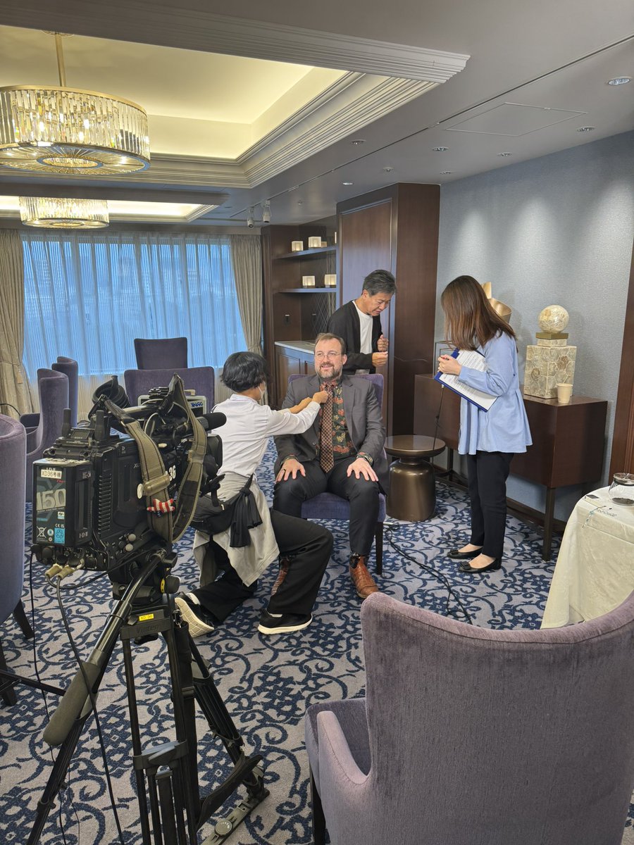 Tanakafj's tweet image. Getting ready for mainstream broadcast TV with Charles Hoskinson always insightful, always thought-provoking. Conversations like these shape the future of blockchain. 
#ntv #charleshoskinson #thoughtleader