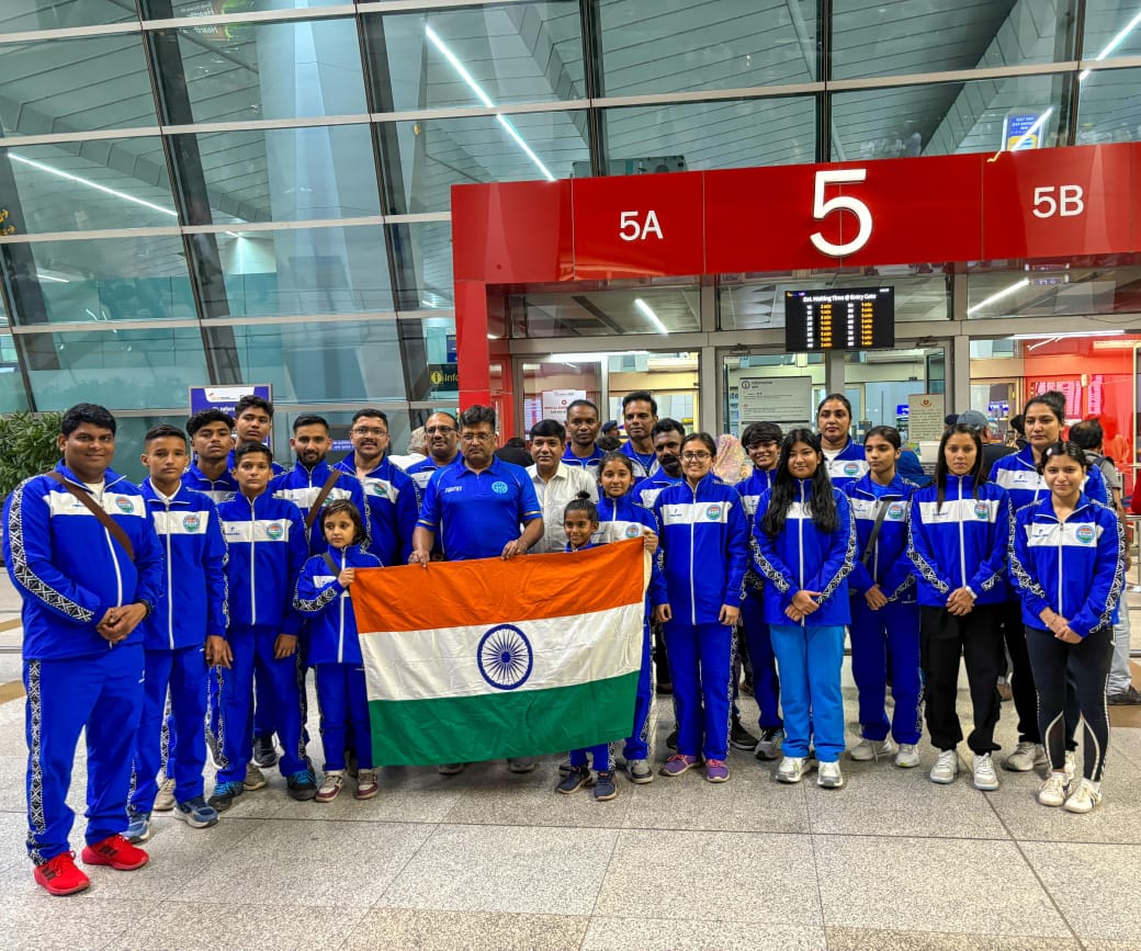 With great pride and determination, the 24-member Indian Kickboxing Team sets off for the WAKO World Cup 2025 (7th-12th October) in Tashkent, Uzbekistan.

Wishing our athletes the very best as they represent Bharat on the global stage! 🇮🇳

#TeamIndia #Kickboxing #WAKOWorldCup2025