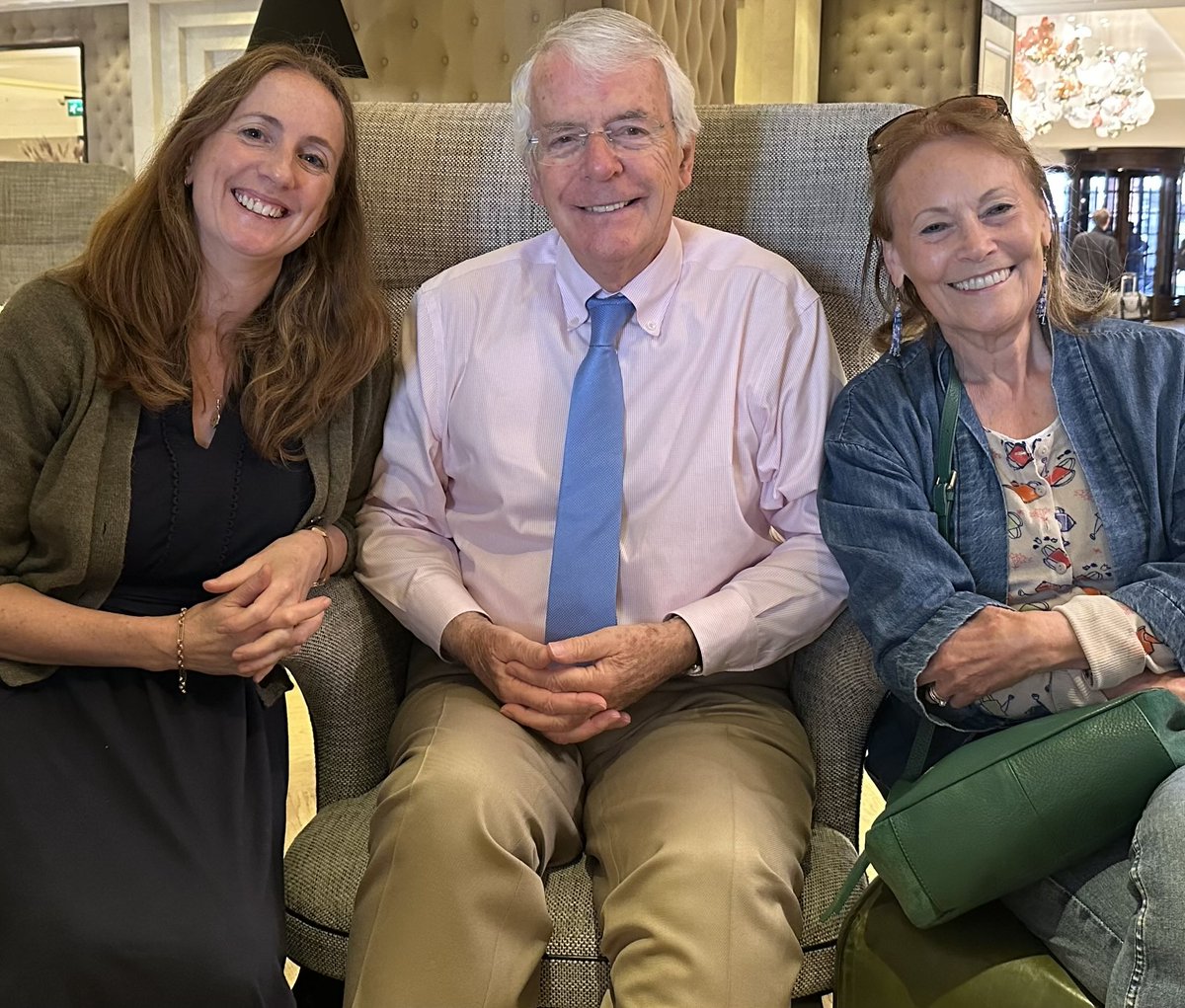 Gyles Brandreth (@gylesb1) on Twitter photo On More Rosebud this week <a href="/therosebudpod/">therosebudpodcast</a> it’s a Diaries episode from 1969 - featuring my producer Harriet (on the left) as ever, plus, for the first time on #Rosebud, my wife Michele (on the right).
Centre: Sir John Major a recent Friday guest. rosebud.podcast.co.uk On More Rosebud this week <a href="/therosebudpod/">therosebudpodcast</a> it’s a Diaries episode from 1969 - featuring my producer Harriet (on the left) as ever, plus, for the first time on #Rosebud, my wife Michele (on the right).
Centre: Sir John Major a recent Friday guest. rosebud.podcast.co.uk