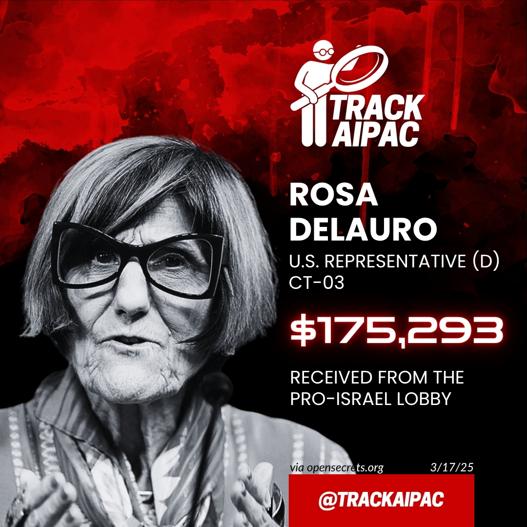 TrackAIPAC's tweet photo. Is anyone going to step up and challenge this genocidal gerontocrat in #CT03? https://t.co/ItJsWLnlJu