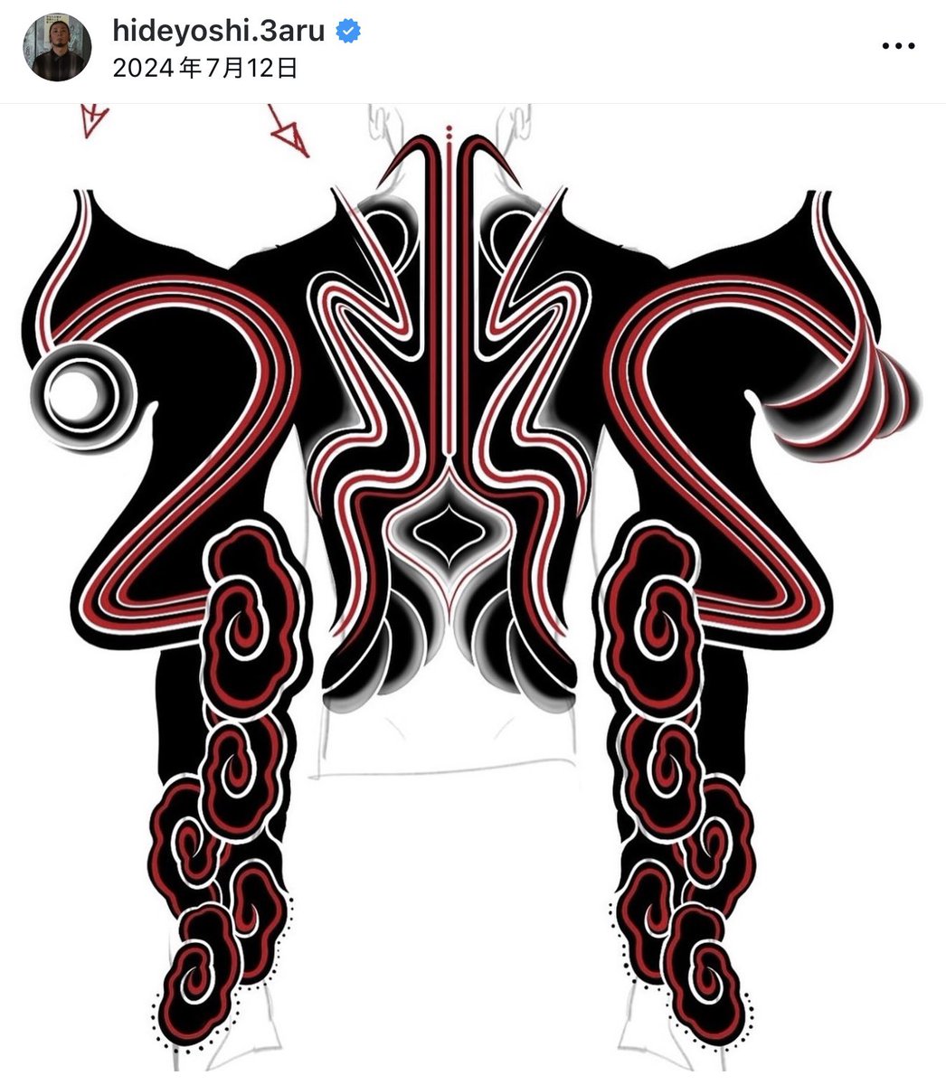 こっちで載せてなかったかな。
tattoo描かせて頂きました。