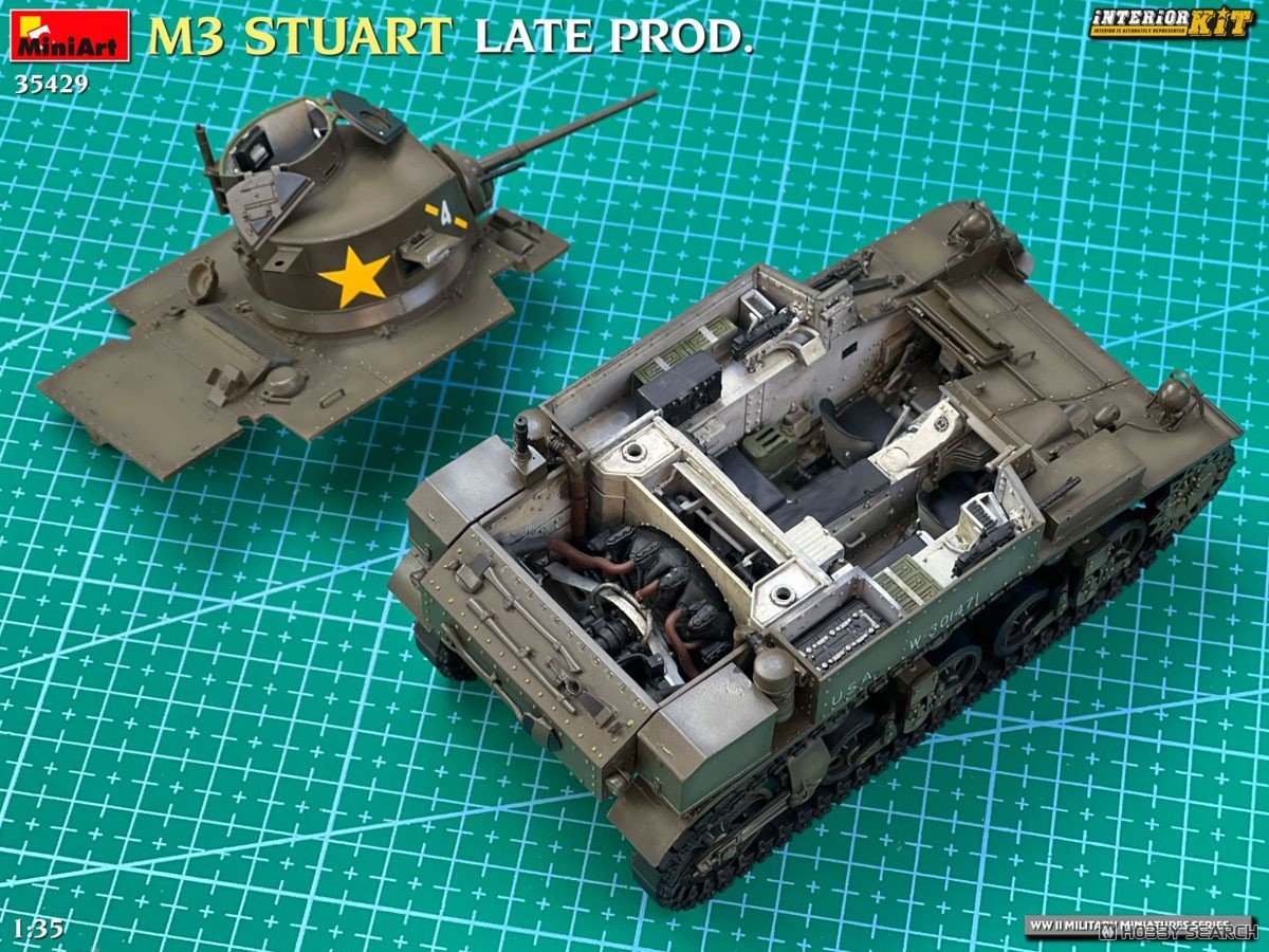 hobbysearch_mm's tweet photo. 【プラモデル新商品】Mini Art(ミニアート)
1/35 M3 スチュアート 後期型 フルインテリア
発売中です!→ https://t.co/FdJcQ37w7g
#プラモデル #プラモ #Plastickits #Scalemodels #戦車 #星型エンジン #radialengine https://t.co/acMVfHml4l