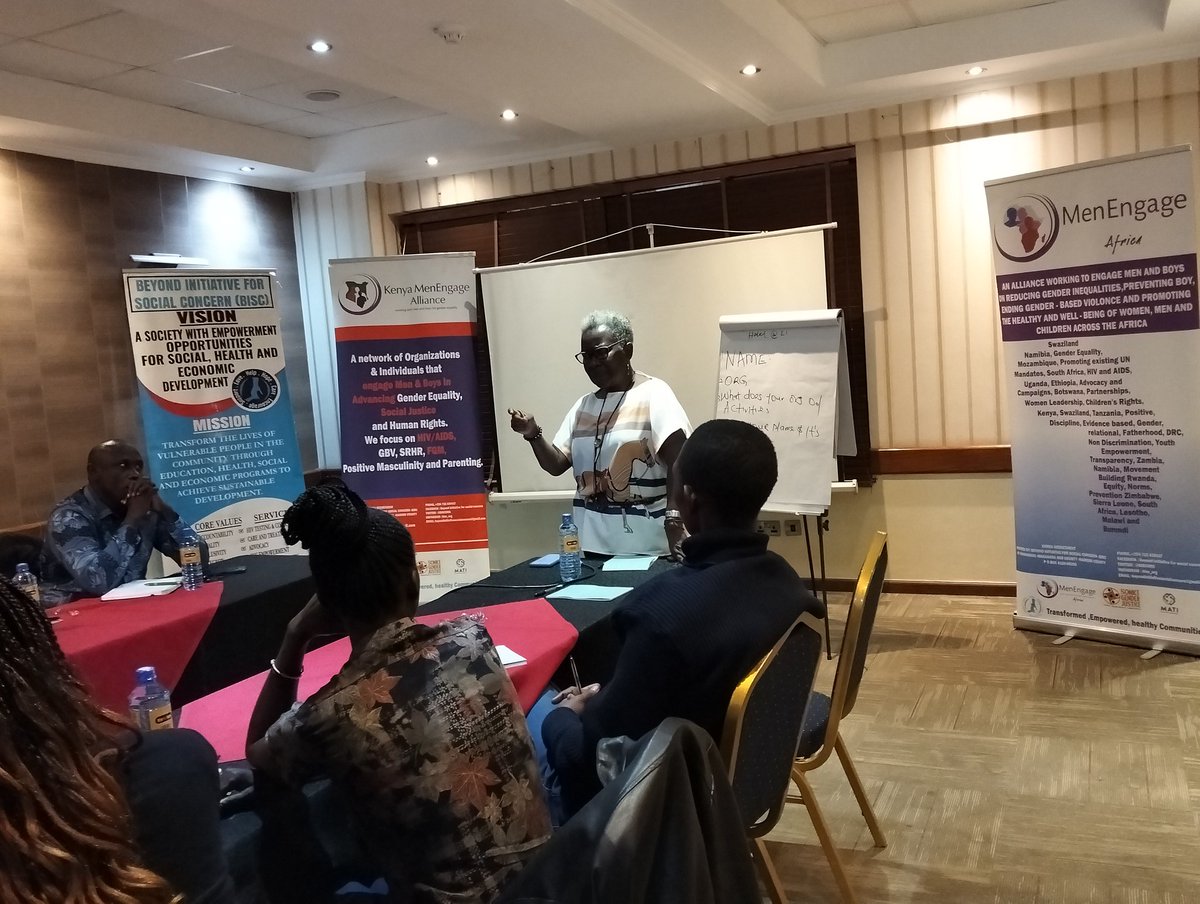 KenyaMenEngage's tweet image. Day 2 of our #GTA training in Nairobi; diving deep into the Human Rights Approach. Powerful conversations, shared experiences and collective learning to strengthen our network’s impact #HumanRights #CapacityBuilding #power