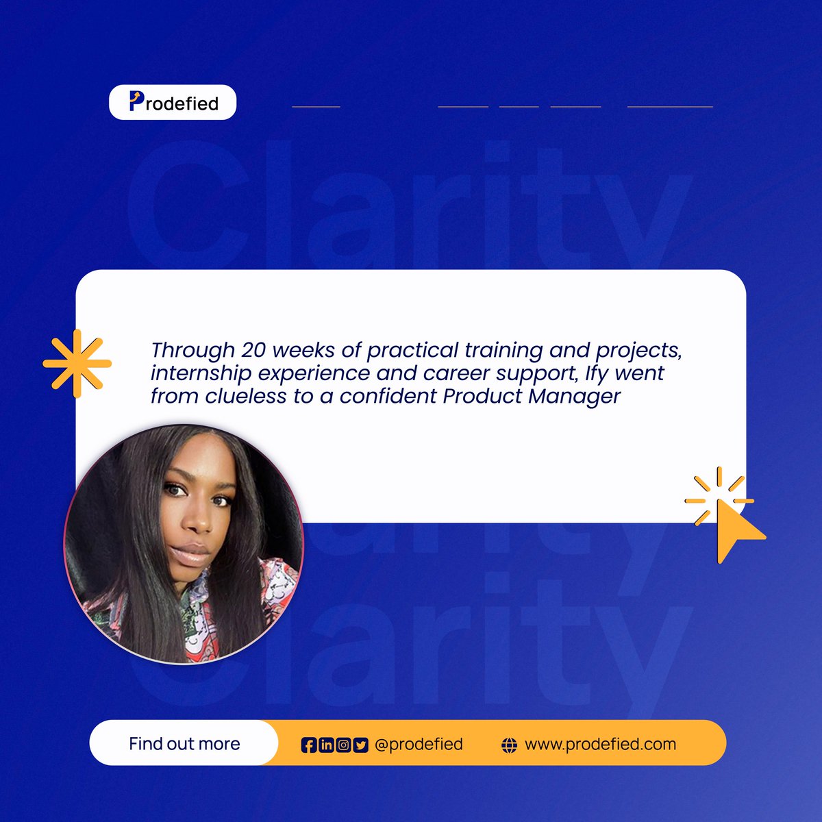 prodefied's tweet image. You’ll gain clarity, hands-on experience, and the confidence to thrive as a Product Manager in today’s market.
Register now to get started.
prodefied.com.
#prodefied #productmanagement
#techskill #CareerGoals