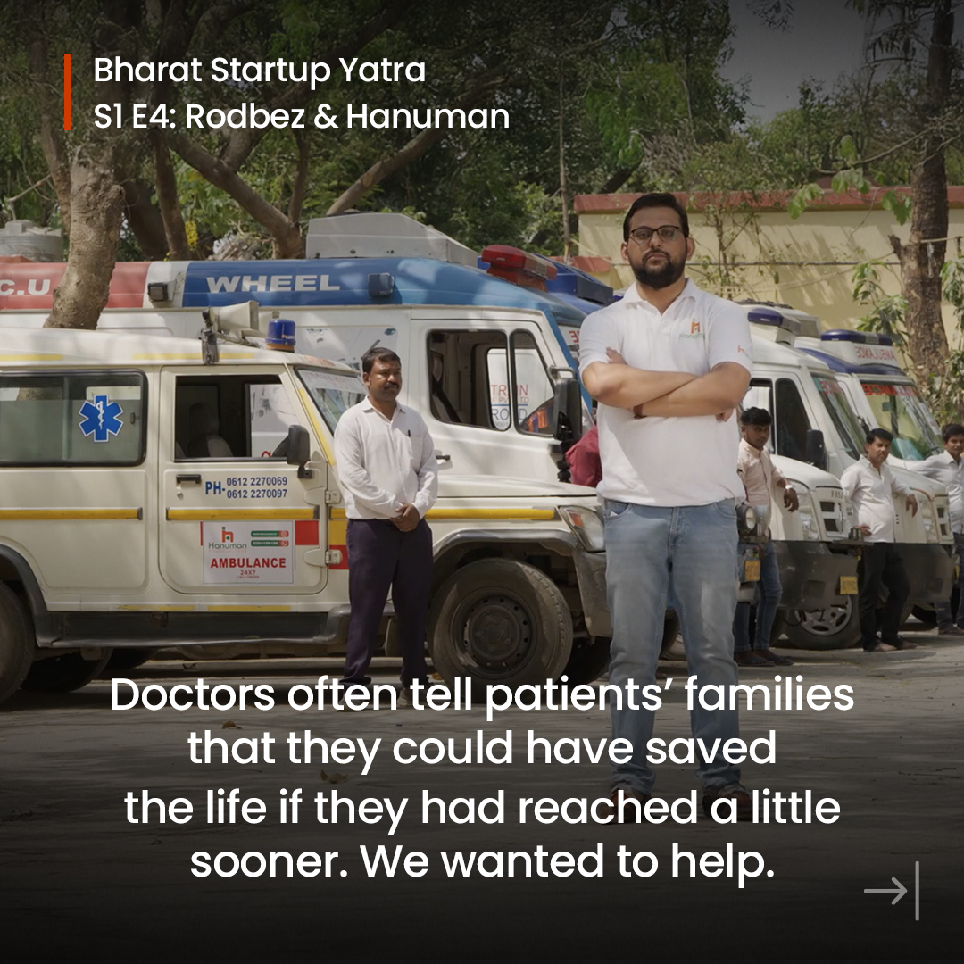 bharatstartpytr's tweet image. Every second counts when a life is on the line. In rural Bihar, where distance often decides destiny, two startups are changing what “being on time” truly means.

Hanuman Care, an ambulance service, and Rodbez, a taxi fleet, are not just carrying people, they are carrying hope…