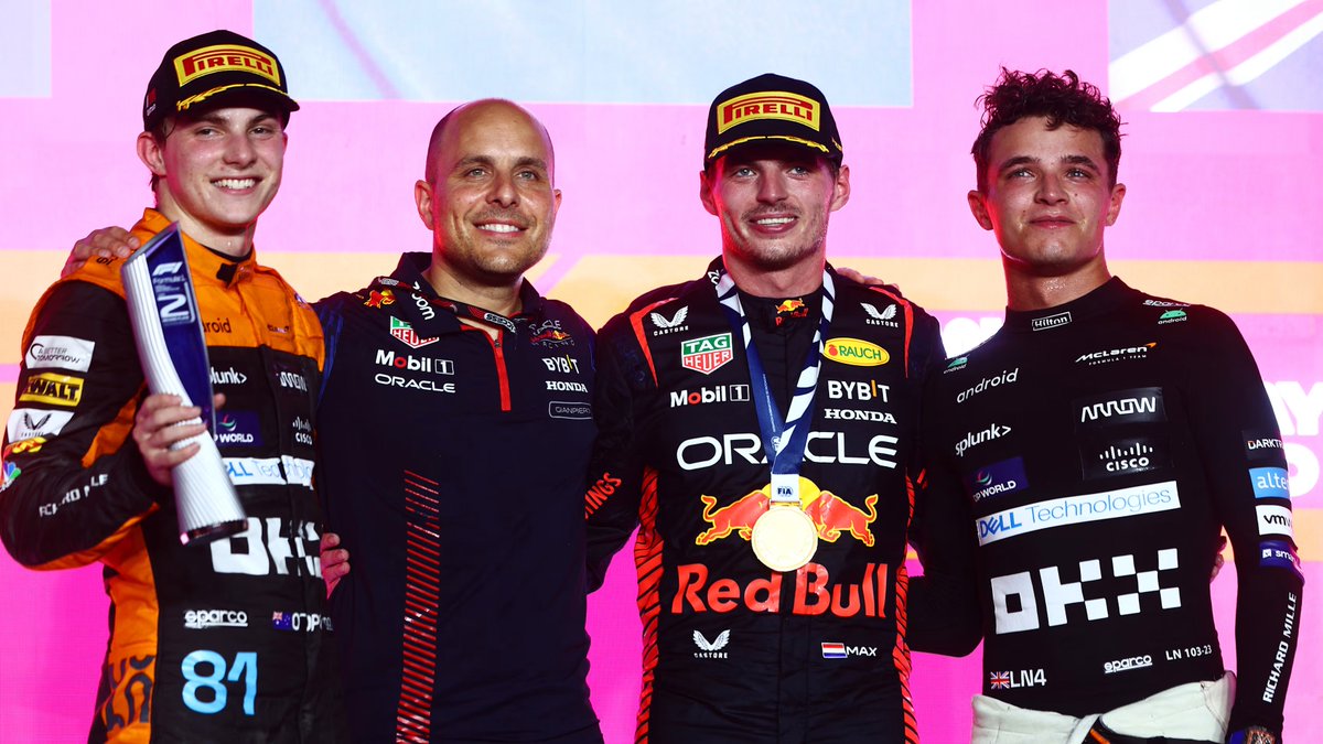#F1 #OnThisDay, October 8th 2023. The day before, <a href="/Max33Verstappen/">Max Verstappen</a> finished 2nd in the Sprint and became WDC but at the #QatarGP on Sunday, he won from pole. The <a href="/McLarenF1/">McLaren</a>'s of <a href="/OscarPiastri/">Oscar Piastri</a> &amp; <a href="/LandoNorris/">Lando Norris</a> were 2nd &amp; 3rd. youtube.com/watch?v=meckBw… #MsportXtra <a href="/UnracedF1/">UnracedF1</a>