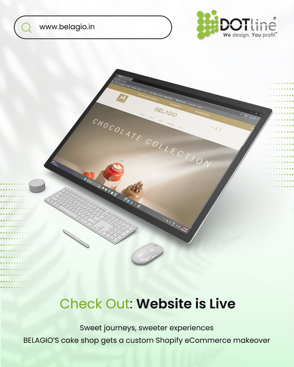 dotlineweb's tweet image. We’re excited to announce the launch of Belagio’s brand-new website! 🍰✨
🌐 Want to build a website that truly represents your brand? Let’s bring your vision to life and grow your online presence!
Visit: dotline.in
#Dotline #WebDesign