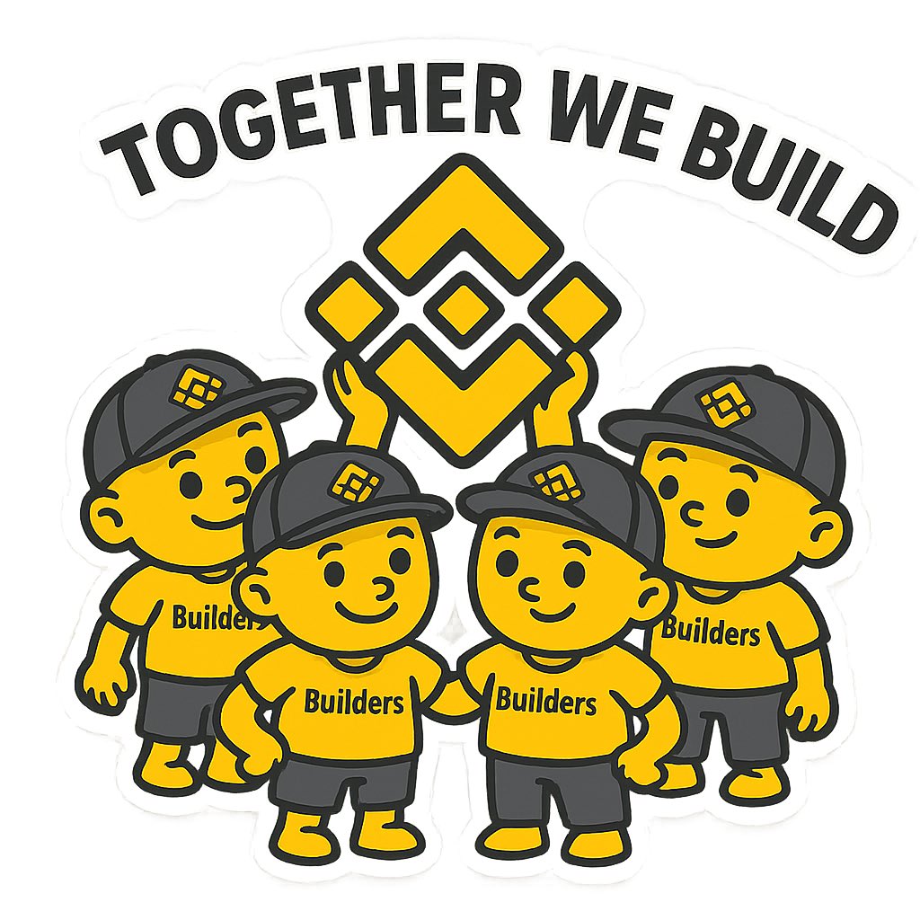 We are Builders- Keep building #Builders #BNB 0x7ca2865cf319269ea5fe19dc1de16ca43e624444