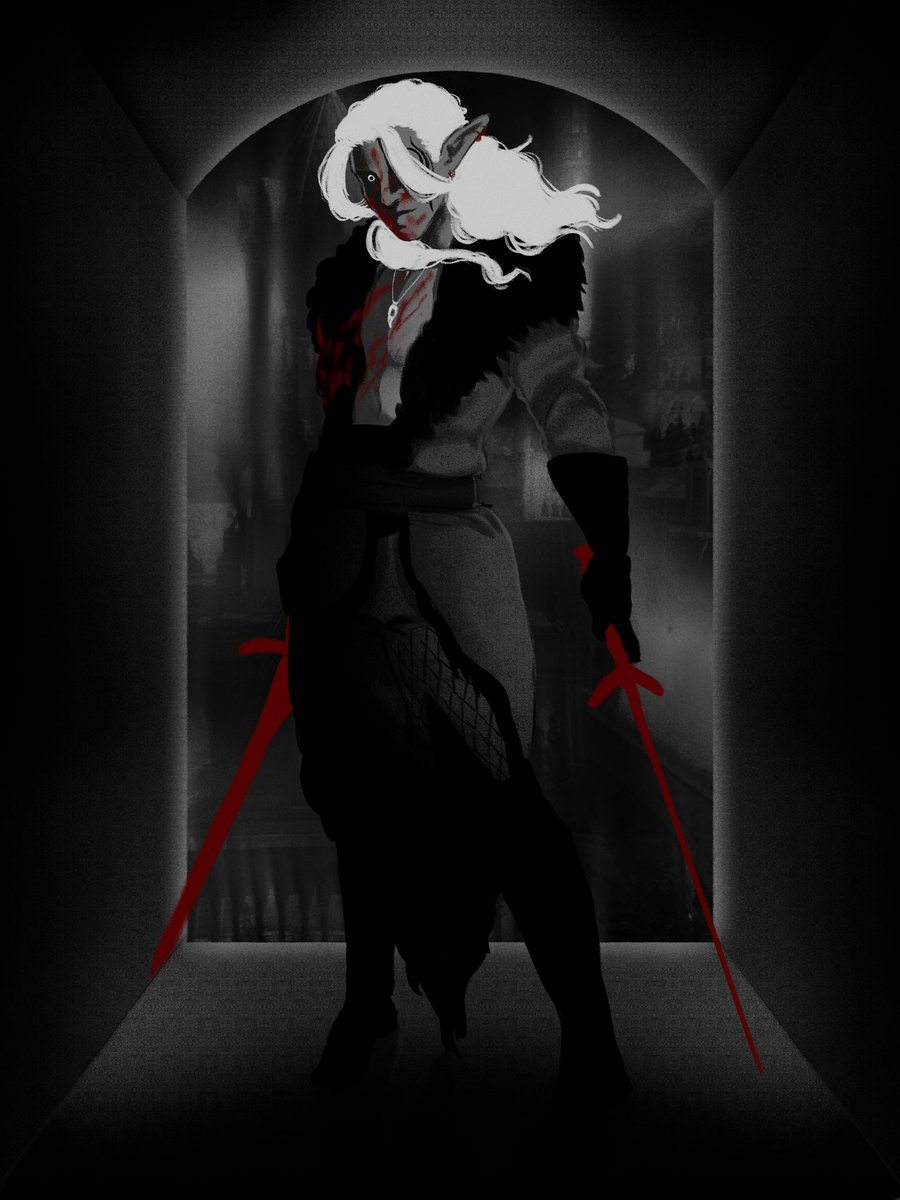 rogue’s revenge

got a little more experimental with this one :)

day 3 of #zevranweek: rogue!

[#zevranweek2025 <a href="/ZevranWeek/">Zevran Week 2025</a> #zevranarainai]