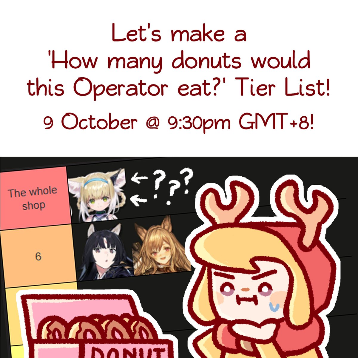 Could your favourite operator eat a box of donuts or would they just eat YOU? Let's find out! Probably! :D