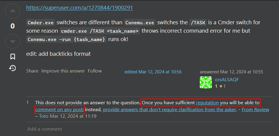 DanielLaixer's tweet image. I fucking despise #StackExchange
"You haven't jumped through enough hoops yet to be able to comment on other replies; instead, you only can post complete solutions.
You also want to confirm someone else's solution works? Though luck."
