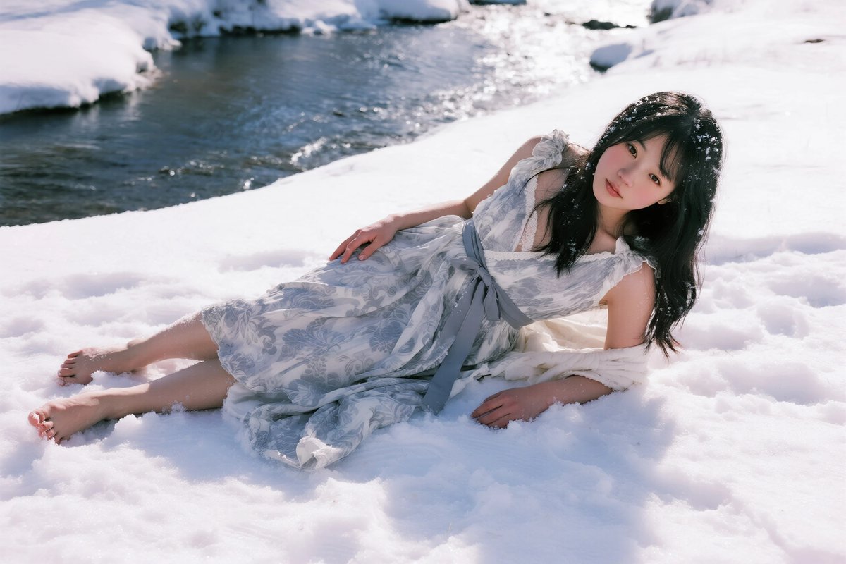 snowmachine222's tweet photo. #寒冷フェチ #coldfetish #雪責め #AIart
#反季节 #美丽冻人 #雪撮 #barefoot https://t.co/zLNJnDFX61