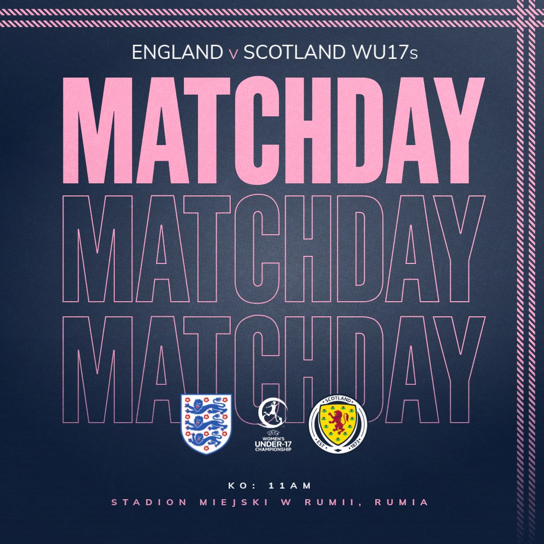 #SCOW17s | Our Women's Under-17s are in League A qualifying action this morning 🏴󠁧󠁢󠁳󠁣󠁴󠁿

🆚 England v Scotland 
🏆 #U17WEURO Qualifying
⏰ 11am
🏟️ Stadion Miejski w Rumii, Rumia
➡️ Squad: scotfa.co/WU17oct25

#YoungTeam