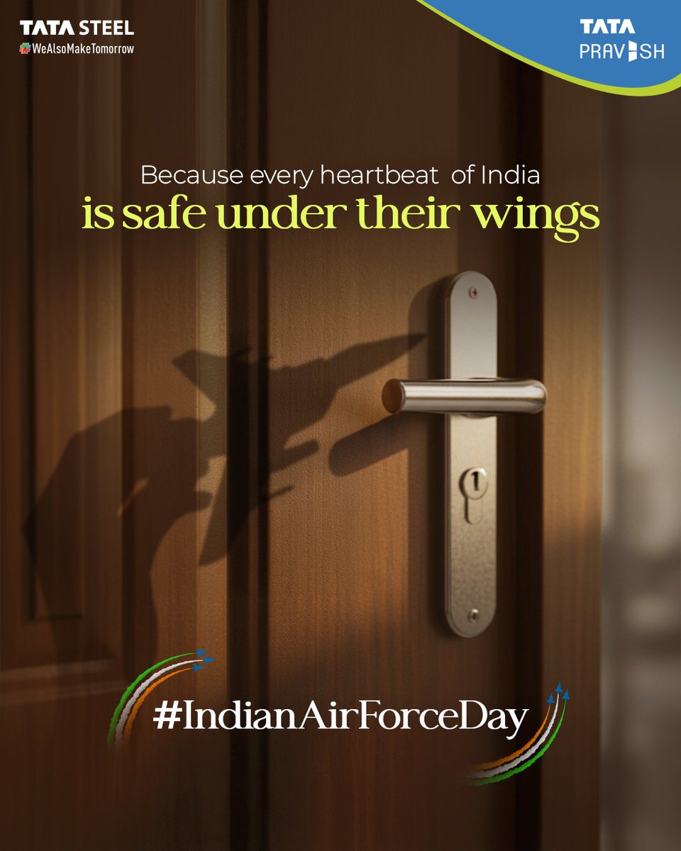 They fly into the unknown.
They guard the skies so we can sleep in peace.
Saluting the courage, discipline, and spirit of our Air Warriors this Indian Air Force Day.
.
.
#TataPravesh #AkelaHiKaafiHai #AHKH #Topical #Wishing #Celebrating #IndianAirForceDay #IndianAirForce