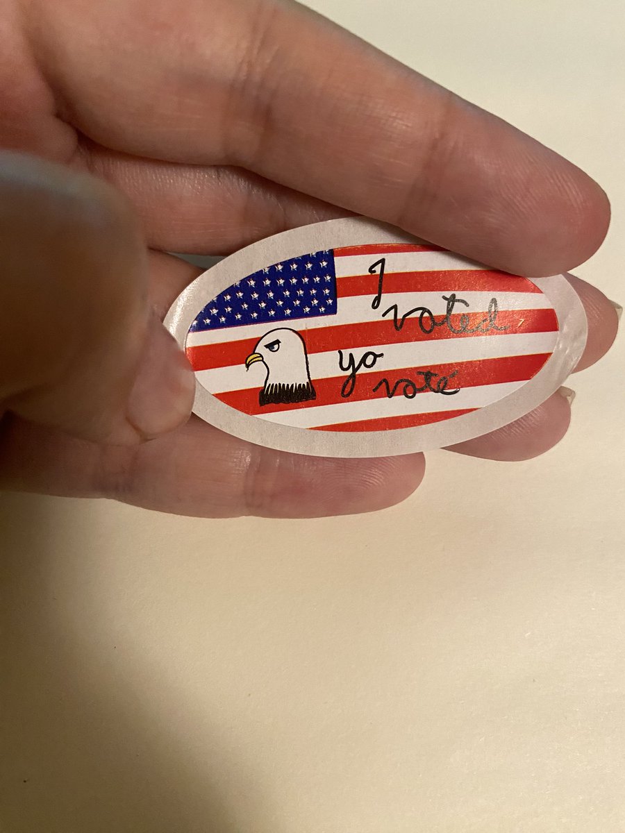 the ballot stickers are so cute
