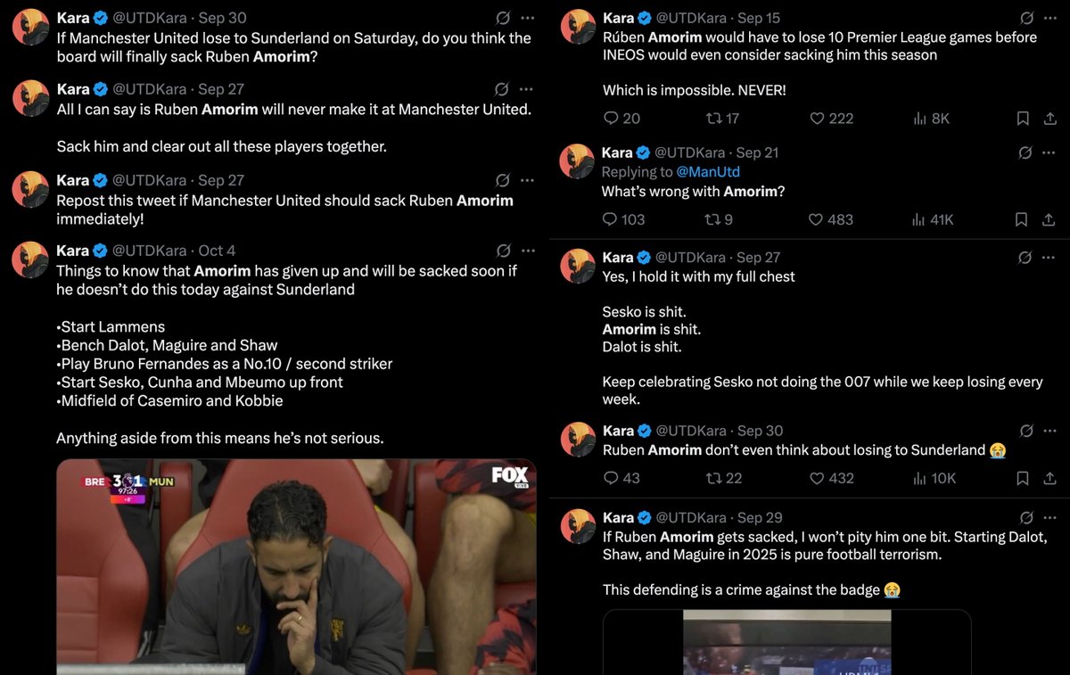 AdamJoseph's tweet photo. 'The hate Ruben Amorim is getting.. the UK media are trying everything to see him sacked. The agenda has gotten so big.'

Meanwhile, this is you for the past few weeks: https://t.co/0PkTZxAHUn