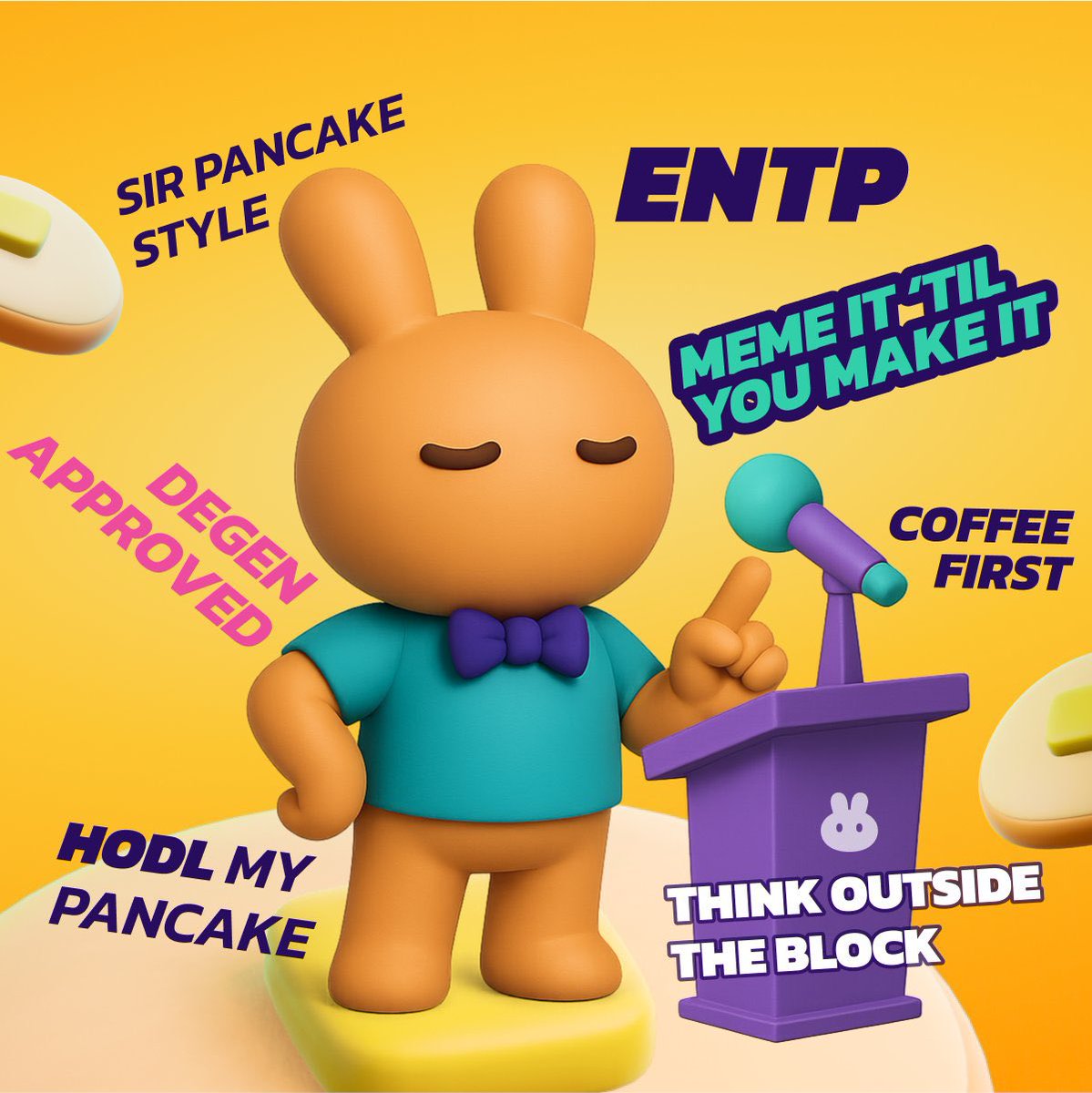 The only real OG official mascot of Pancakeswap is $SIRPANCAKE