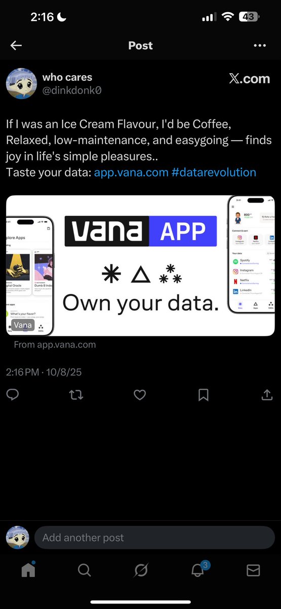 dinkdonk0's tweet photo. https://t.co/wQvW8O8jyK

@vana https://t.co/9cgXGe5qxJ