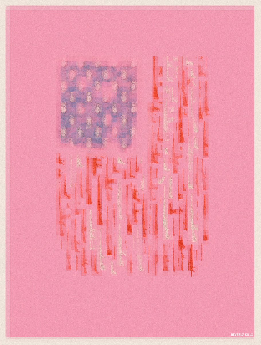 grubnot's tweet image. gm 🩷

is freedom still freedom if you&apos;re talked into it?

to me, &quot;consent required&quot; by @beverlykillsnft critiques the marketing of free will. this flag looks violent, but the real violence is far quieter. the way choice becomes choreography. 

liberty, but with a user agreement.