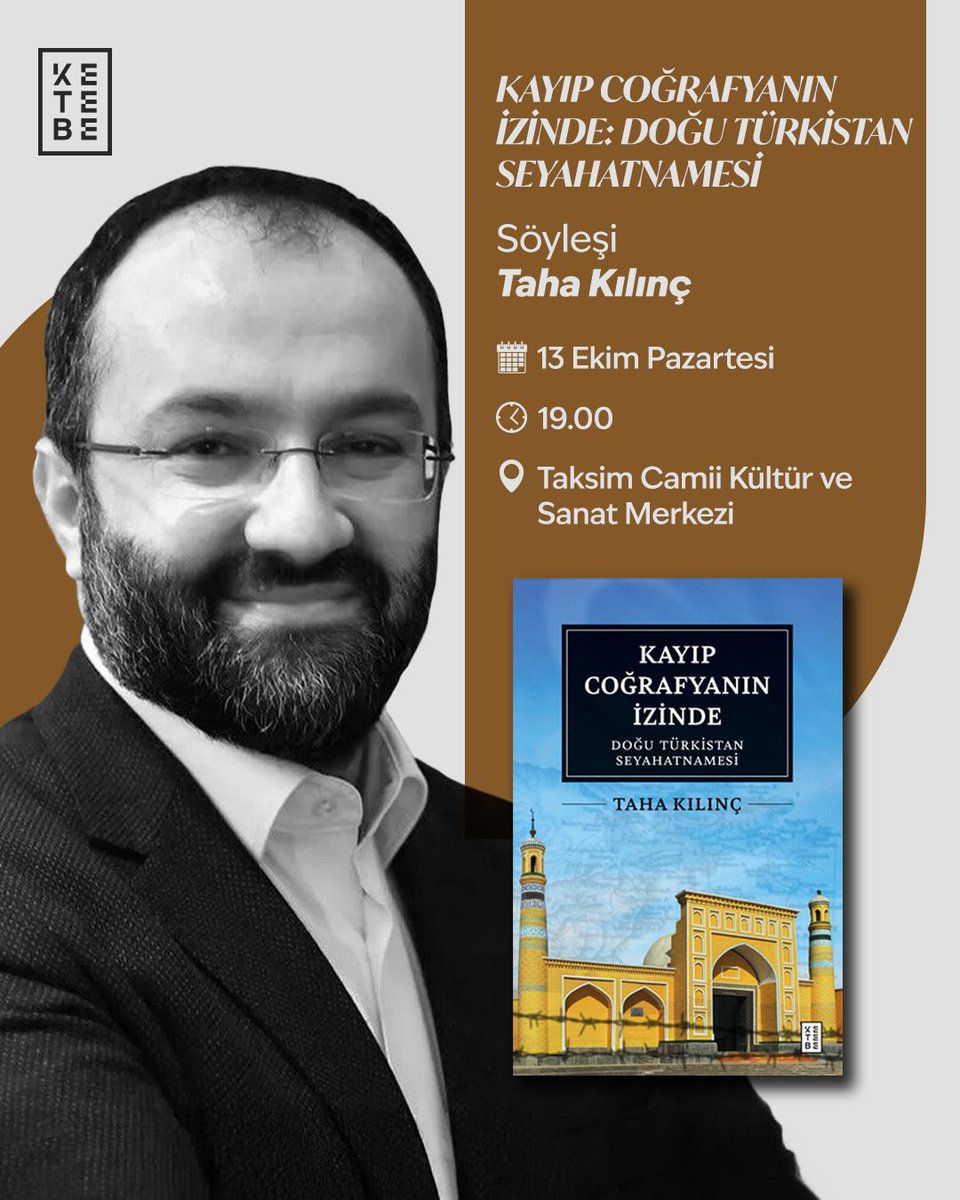 Unutulmuş bir coğrafyanın kalbine yolculuk… Taha Kılınç'ın kaleme aldığı Kayıp Coğrafyanın İzinde: Doğu Türkistan Seyahatnamesi sahadan tanıklıklarla bugün Uygurların karşı karşıya bulunduğu drama ışık tutarken, Doğu Türkistan’ın tarihi ve kültürel derinliğini okura açıyor.