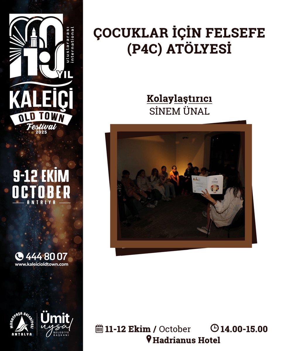 🎉 10. Kaleiçi Old Town Festivali'mizde, Kaleiçi'nin sokaklarında müzik, sanat ve coşku bir arada!

Atölyeler, sergiler, sokak performansları ve sürpriz etkinliklerle dolu bir gün daha seni bekliyor! 🎭🎶

11 Ekim'de başlayacak etkinliklerimize görsellerden göz atabilirsiniz. 👀