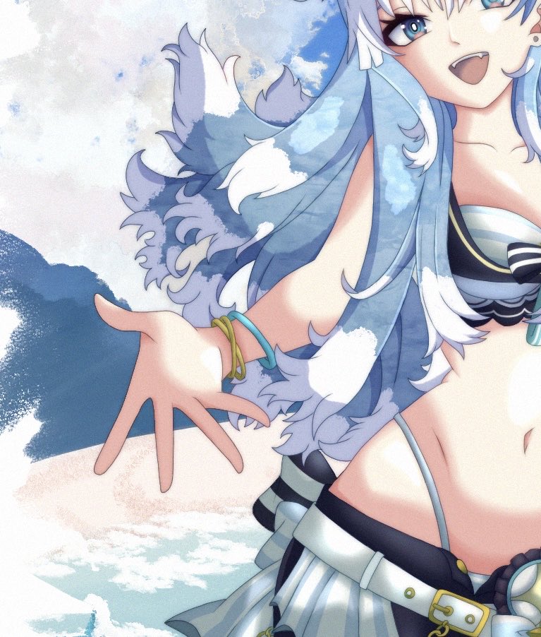 _xAkito's tweet photo. ✨ Summer might be fading, but the vibes stay strong ☀️

Third piece of my “VTube Summer” series — featuring Kobo Kanaeru 🌊💙
Got sick midway so it took longer than planned.. 

#KoboKanaeru #VtuberArt #artmoots #HololiveID https://t.co/TxyLvo8jYl