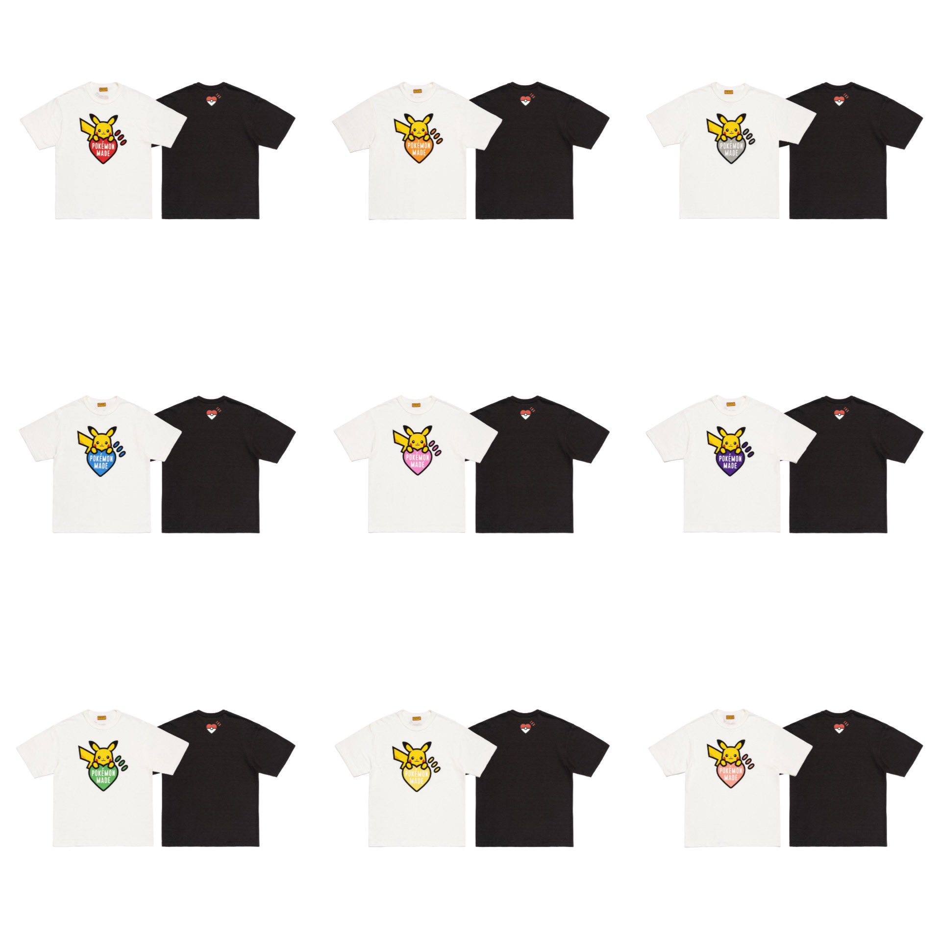 ヒューマンメイド ポケモン Human made pokemon 京都 白XL HUMAN MADE