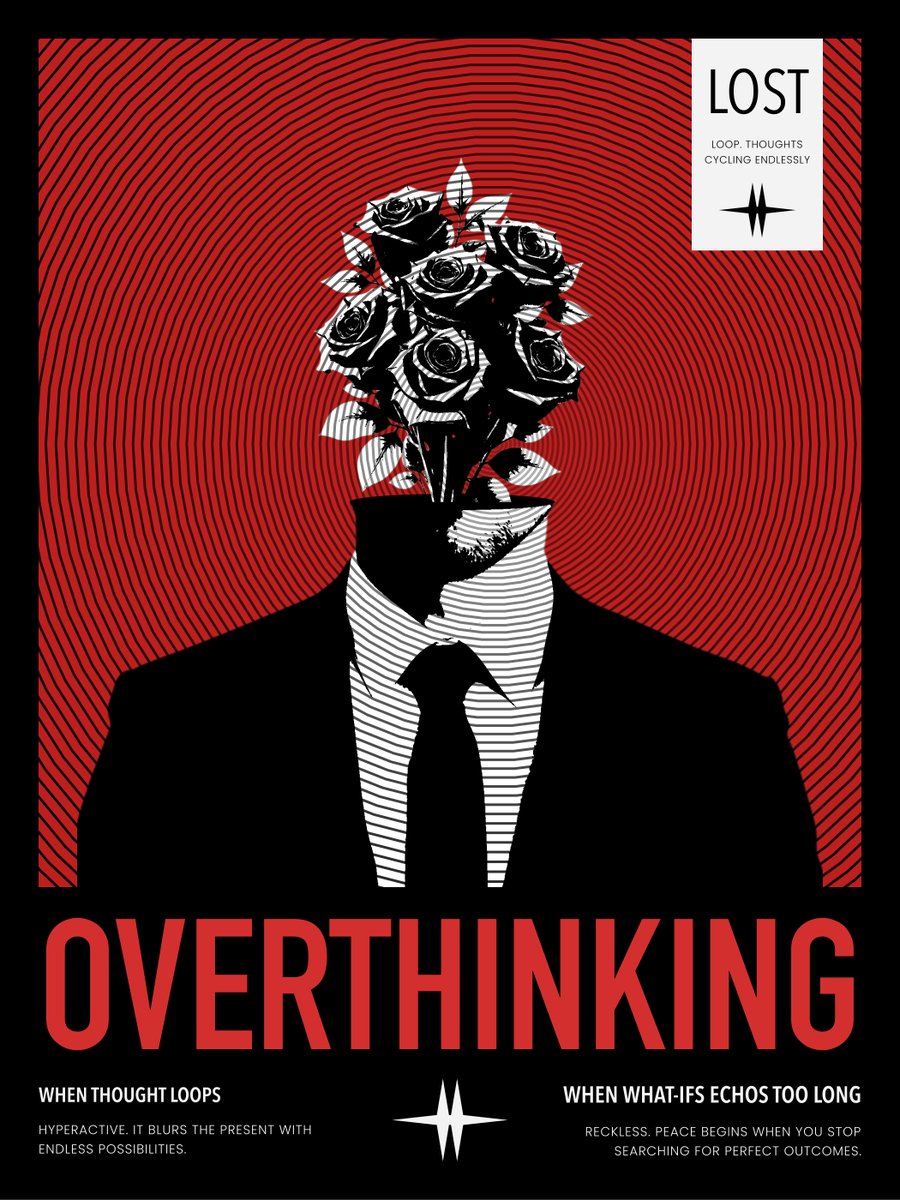 Niol_Strategies's tweet image. Spent yesterday overthinking every detail instead of finishing my project. Usual me.

At night I thought: why not design about overthinking itself? Since we all get lost in the loops. 

Got to test some new plugins too... Win-Win.🌺
Here it is👇
#replo #shopify #newsletterdesign
