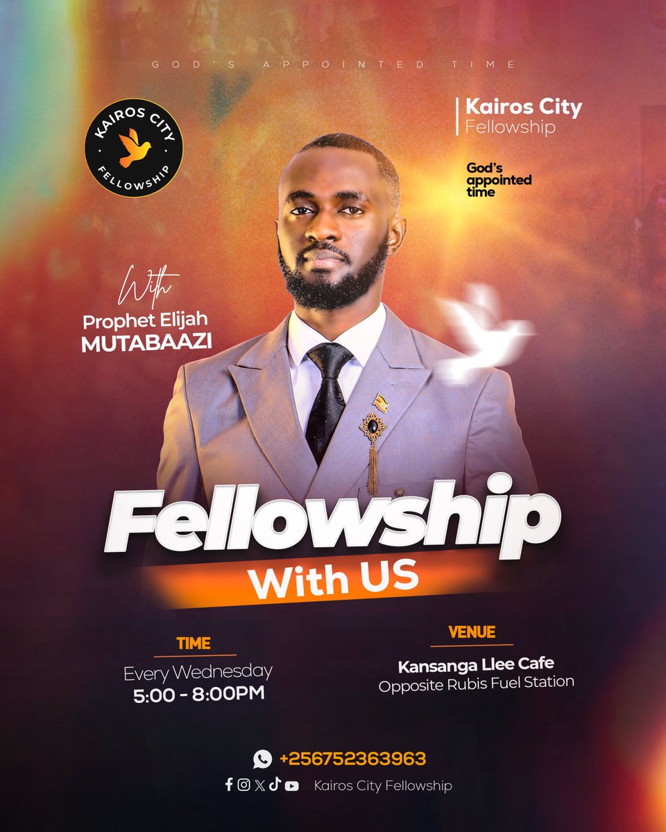 Join Kairos City Fellowship today at 5pm!
Kansanga at Llee Cafe Opposite Rubis.