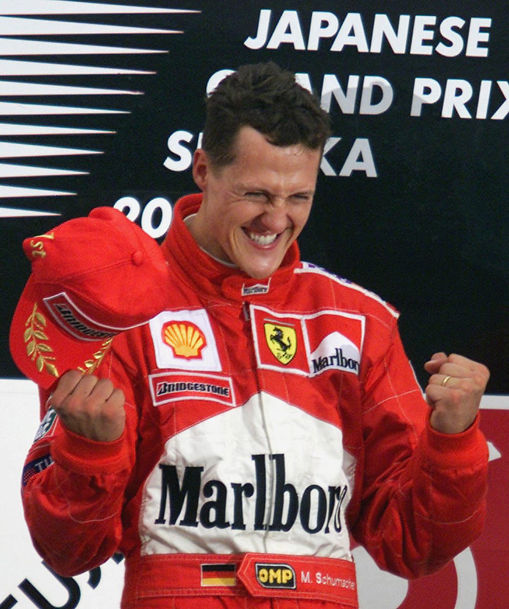 Celebrating the 25th anniversary of one of the most emotional and important victories in the history of <a href="/F1/">Formula 1</a>
 
Michael leaves Ferrari's pit after making a second pit stop during the <a href="/F1/">Formula 1</a> Japanese Grand Prix at the Suzuka Circuit – the moment he takes the lead against Mika Häkkinen.