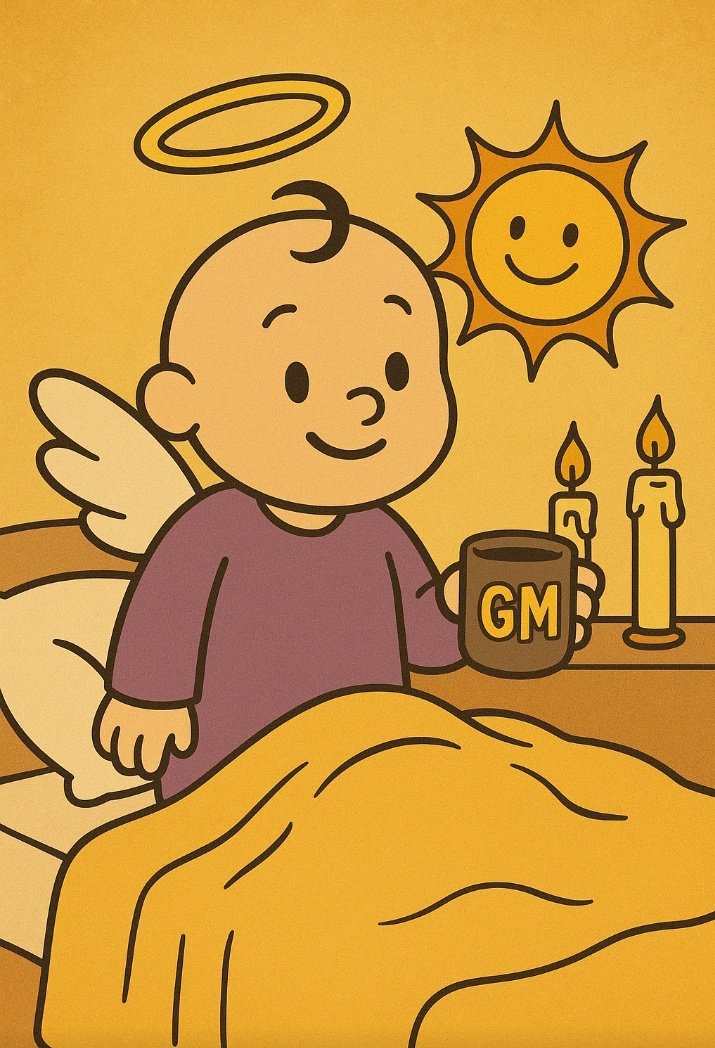 Basterarmy's tweet photo. GM 🌞✨
Baby Aster just woke up, wings out, halo shining 👼🚀
The charts look heavenly today… 🌌📈

☕ Good vibes only.
🔥 Bullish energy only.
💎 Hold tight, family.

$BASTER
📜 CA:
0xd1961f6Decb8C673CCa6141F37E0F69a81D04444 https://t.co/qXCuDjjdJh
