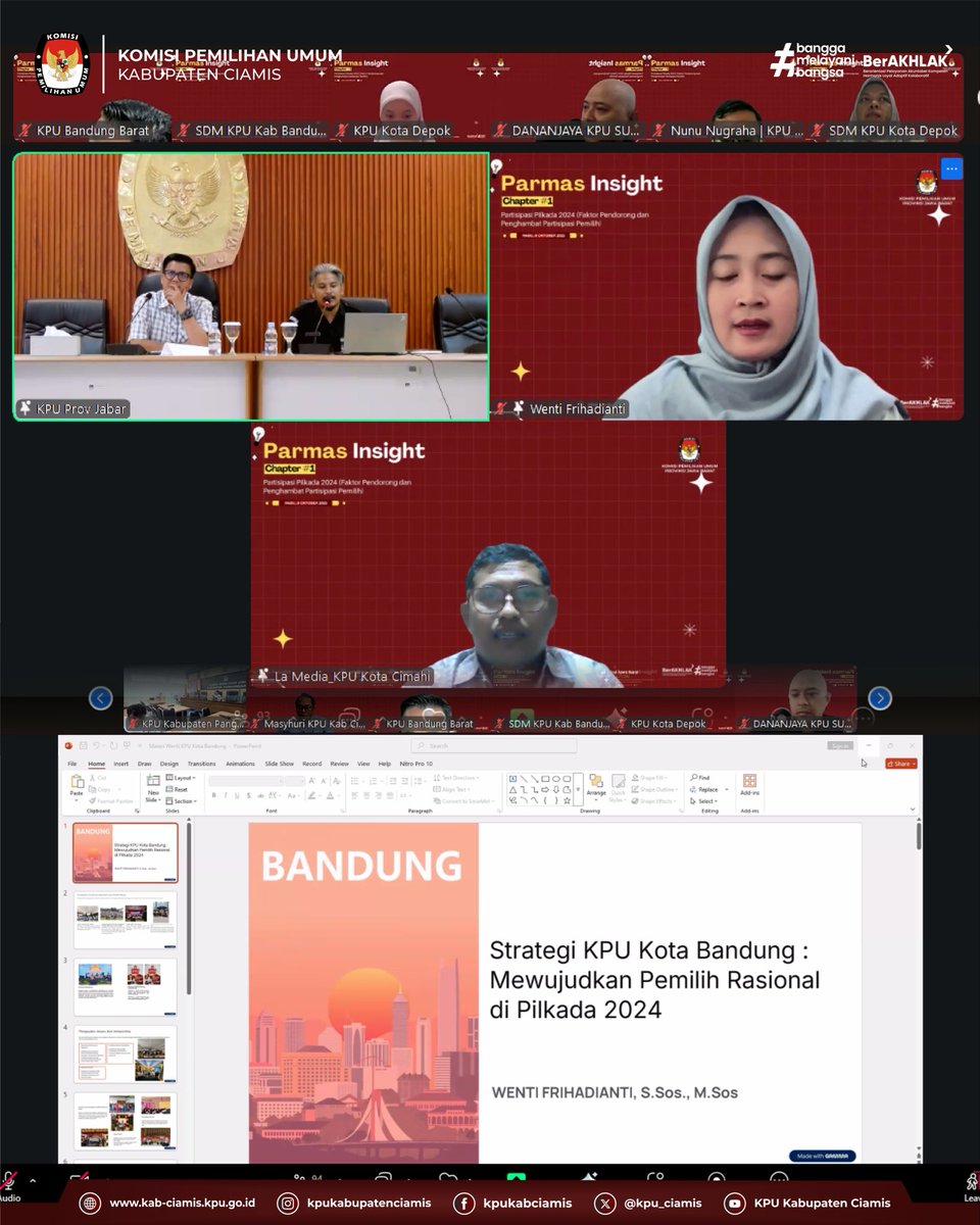 kpu_ciamis's tweet image. #TemanPemilih

*📢 KPU Kabupaten Ciamis Hadir dalam PARMAS INSIGHT #Chapter1!*

Hari ini, KPU Kabupaten Ciamis turut hadir secara virtual dalam kegiatan PARMAS INSIGHT #Chapter 1 yang mengangkat tema:
&quot;Faktor Pendorong dan Penghambat Partisipasi Pemilih&quot; 🗳️