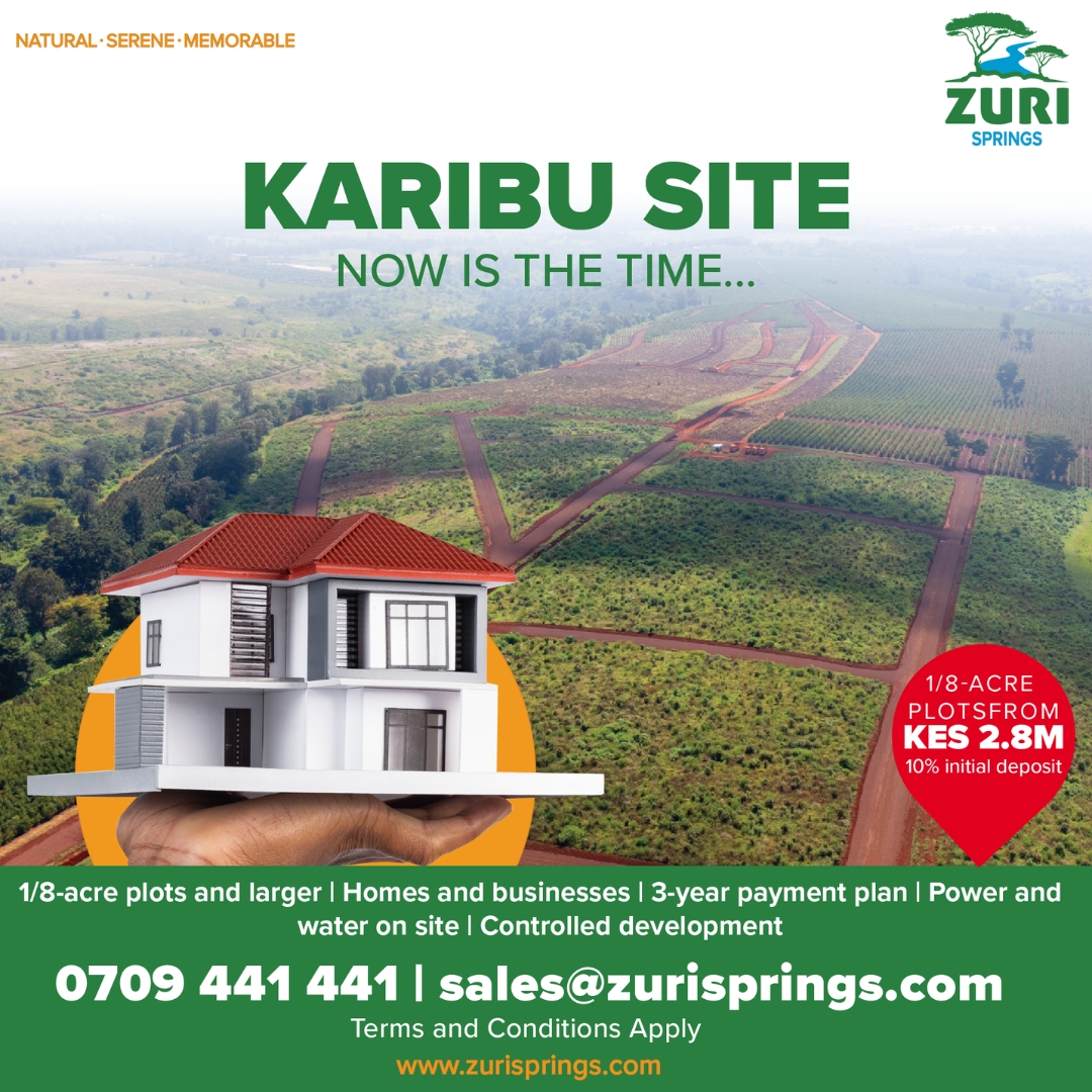 Natural. Serene. Memorable.

This long weekend, take a break from the city and step into your future home.

Own your slice of serenity from KES 2.8M, with only 10% deposit and flexible payments spread over 3 years.
Visit us this long weekend and take the first step toward your