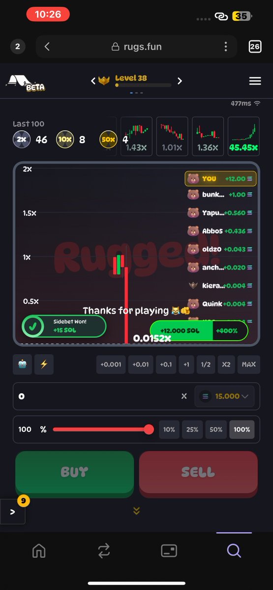 light200x's tweet photo. just won a quick 15 sol sidebet on @RugsDotFunX
put in 3 sol and predicted a sb in 10 seconds for 15 sol.
join up
https://t.co/W9CDLhJqFP
#rugsfun #solana #blockchain #memecoins #axiom #Bullx #trojan #giveaway #solpot #solpump
@HomeLanderArc https://t.co/jHid0EAcJr