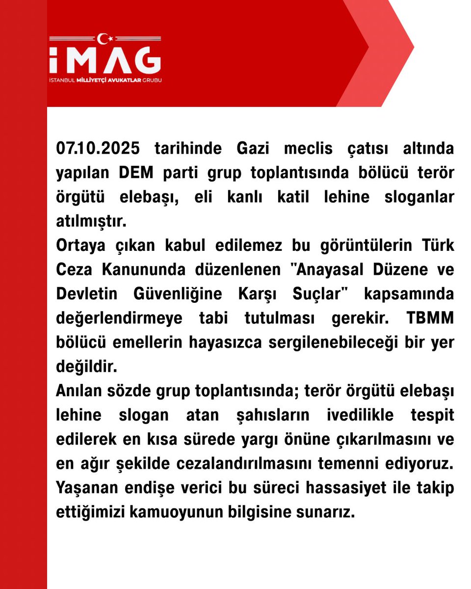 Gündeme İlişkin Açıklamamızdır.