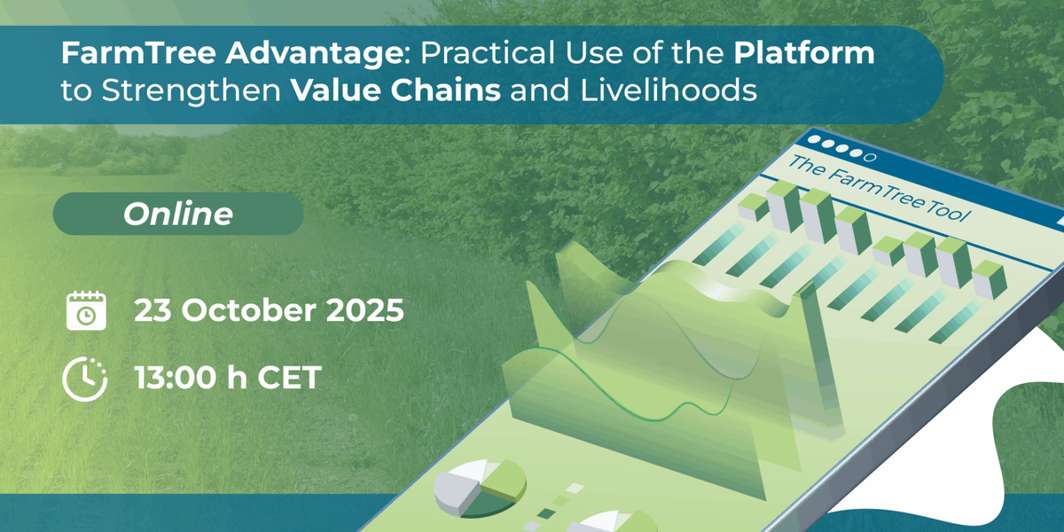 🌳 Registration is OPEN!
📅 23 Oct 2025 | 🕐 13:00–14:00 CET

Design better agroforestry systems, strengthen value chains &amp; boost farm livelihoods 🌱
🎙️ Hear real user insights
✅ Register: agroreforest.eu/event/farmtree…

#FarmTree #Agroforestry #Webinar #Agroecology #ClimateAction