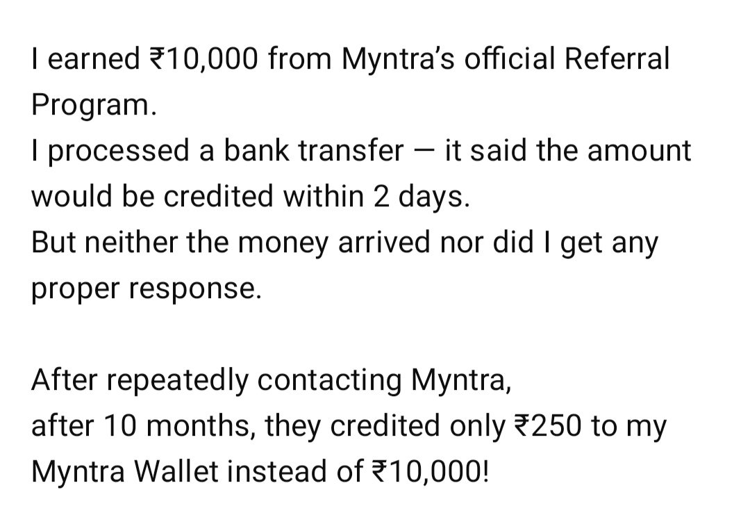 SalmanAlam04's tweet photo. Ref no: IN24102514004955735954
@myntra @MyntraSupport @jagograhakjago https://t.co/XOk7OPseOk
