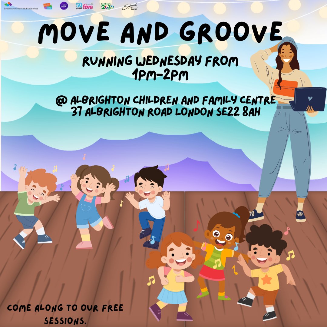 C_D_cfc's tweet image. 🎶 Move & Groove 🎶
Bring your little ones for a fun-filled session of music, movement and play! Perfect for building confidence, coordination and having lots of fun together 💃