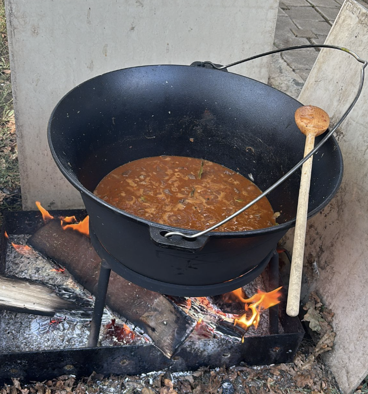 gm from the firepit.

goulash wednesday today.