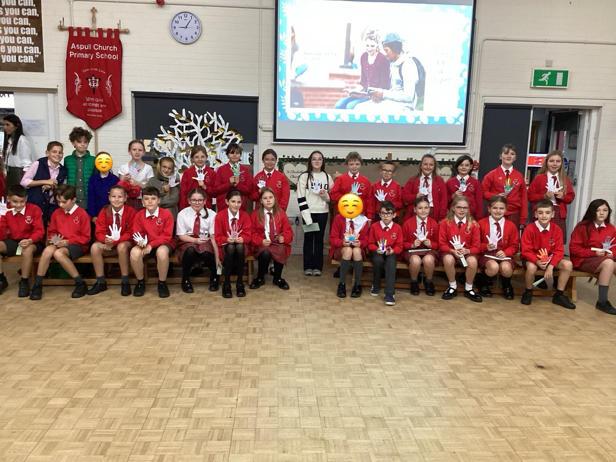 class6Aspull's tweet image. Yesterday Class 6 lead worship on ‘Generosity’. We shared with school the story of ‘The Garden of Many Hands’. It was a very special time of reflection with the whole school and families. Thank you to all those who joined us. #acpsre #acpsreflection 🥰