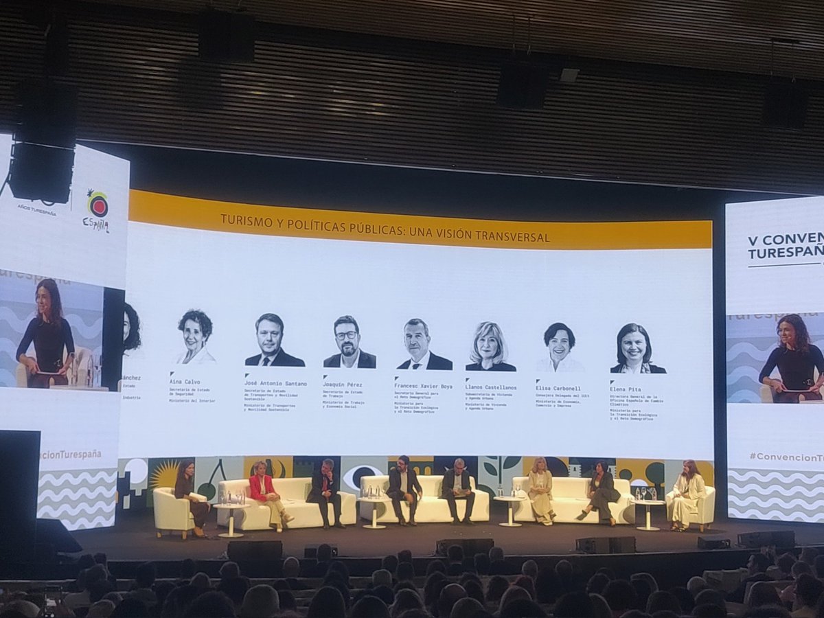 rutasvinoespana's tweet photo. @minturgob @TurismoEspGob @extremadura_tur @Turismo_DipCC Primera mesa de la V Convención Turespaña, dirigida por @Rosanchezgrau, Secretaria de Estado de Turismo, en la que diferentes Secretarías de Estado reflexionan y muestran sus compromisos con el #turismo.
#transversalidad
#ConvencionTurespaña
#Cáceres
#ACEVIN https://t.co/Itwy1hB2fz